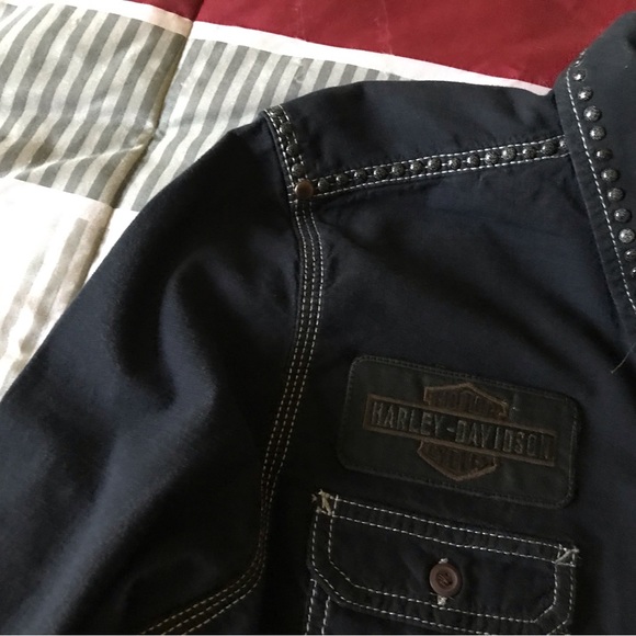 Long Sleeve Button Down Harley Women’s shirt - Picture 4 of 7